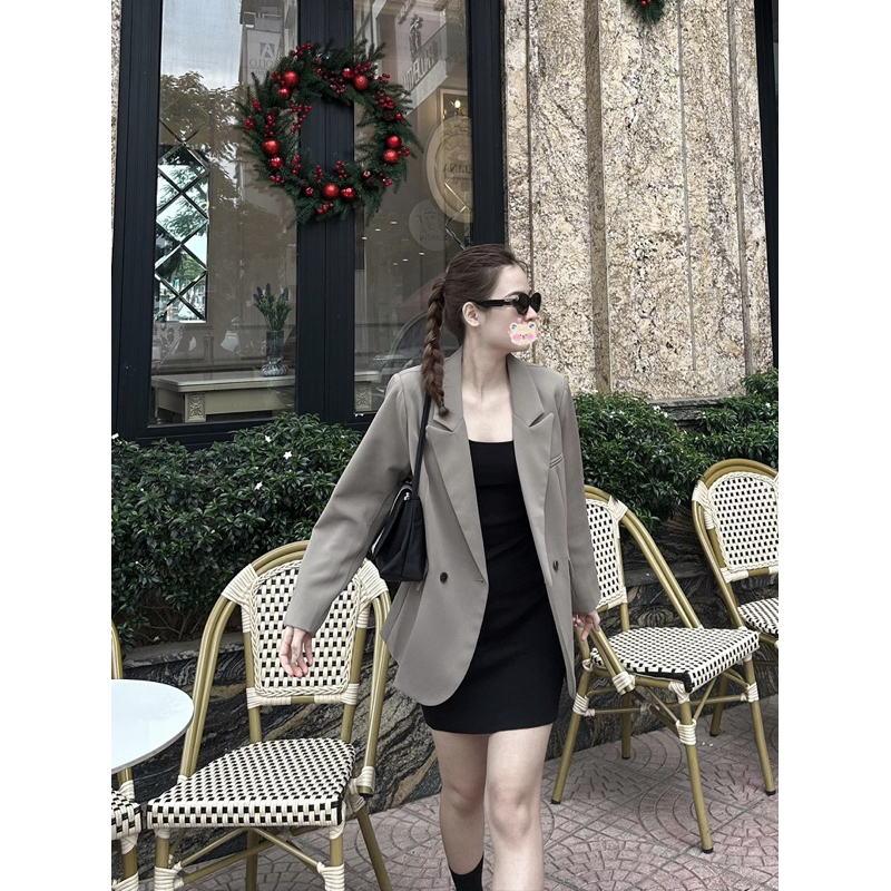 Áo Blazer boiling khuy chéo 266