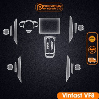  Bộ dán nội thất ô tô Vinfast VF8 PPF trong suốt Pskin chống xước che mờ vết xước T-Home&More 