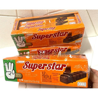 Bánh xốp Super Star Triple Choco 216g