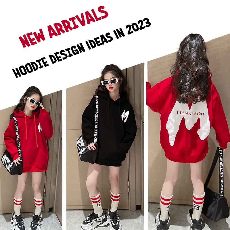 Áo hoodie nỉ bông cho bé trai bé gái size đại từ 6 - 65kg áo khoác thu đông Chữ M