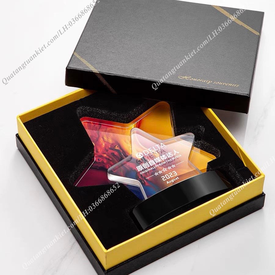 Kỷ niệm chương pha lê sao đôi