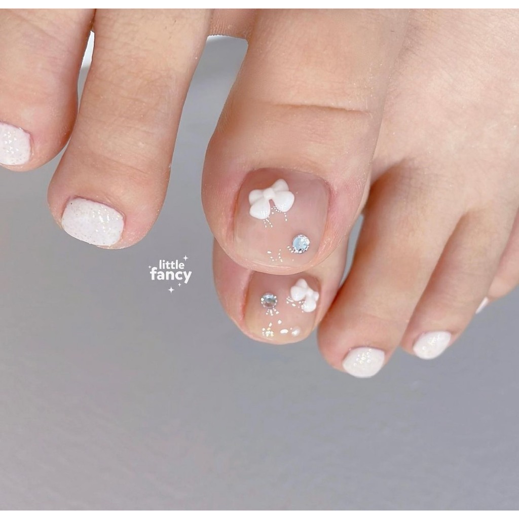 Set nơ nhỏ đính móng Pastel