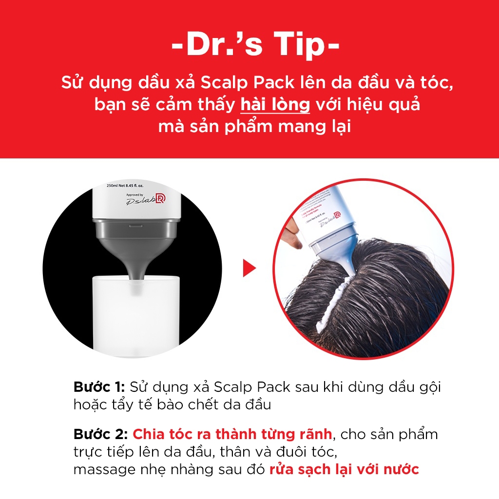 Dầu xả kem xả chăm sóc nuôi dưỡng tóc, chăm sóc da đầu, giảm rụng tóc Dr.FORHAIR Folligen Scalp Pack 250ml