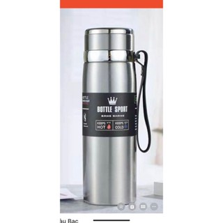 01 Bình Giữ Nhiệt Bottle Sport 800ml Inox 316 Giữ Nhiệt Tối Ưu 8h - Nắp Lọc Trà Lõi Thép Chống Gỉ Cao Cấp
