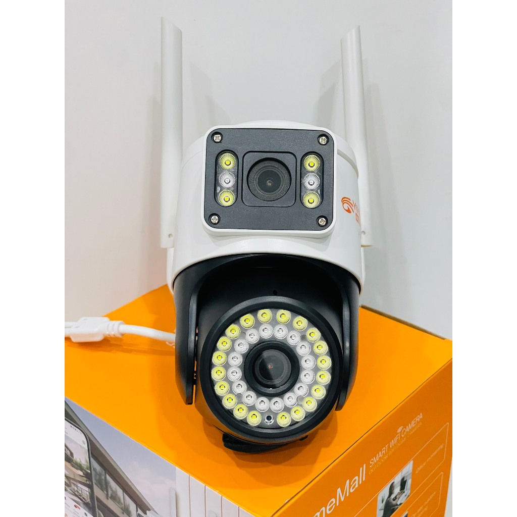 CAMERA WIFI YOOSEE 2 MẮT XEM 2 KHUNG HÌNH CÙNG LÚC - XOAY 360 - ĐÀM THOAI 2 CHIỀU- XEM ĐÊM CÓ MÀU - BẢO HÀNH 12 THÁNG