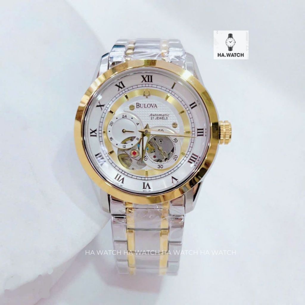 Đồng hồ Cơ Nam Lộ Máy Bulova - Size 41mm - Mặt Sapphire - Chống nước tốt