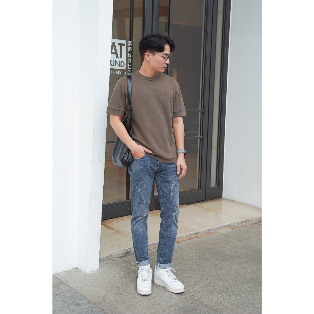 Áo thun nam nữ phối tay NOVA BELAIRMAN vải cotton 100% với nhiều màu mới trẻ trung, thanh lịch - ATNV0092