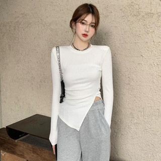 Áo thu đông cổ tròn nữ hàng quảng châu [Có Sẵn]