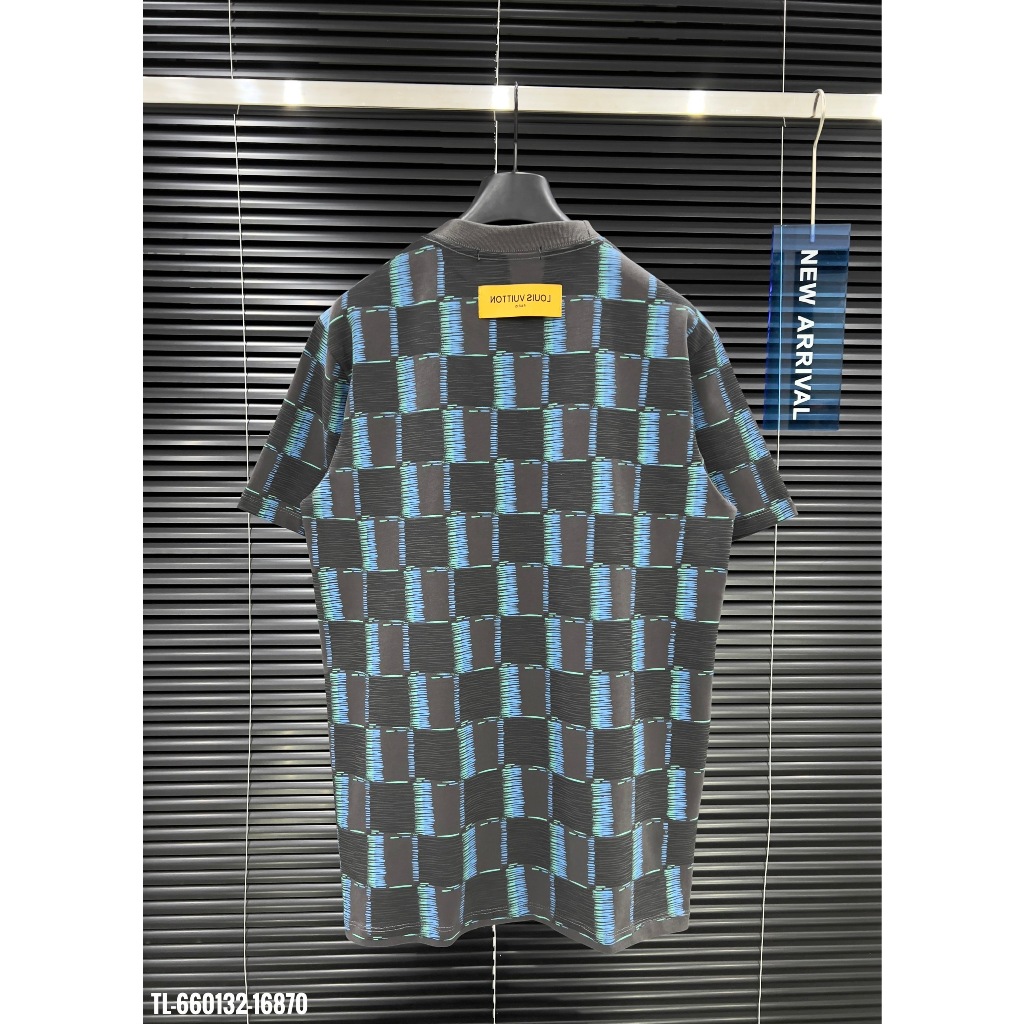 🔥Hot🔥Áo thun LV họa tiết caro 3D thiết kế hot trend Nam Nữ New 2024