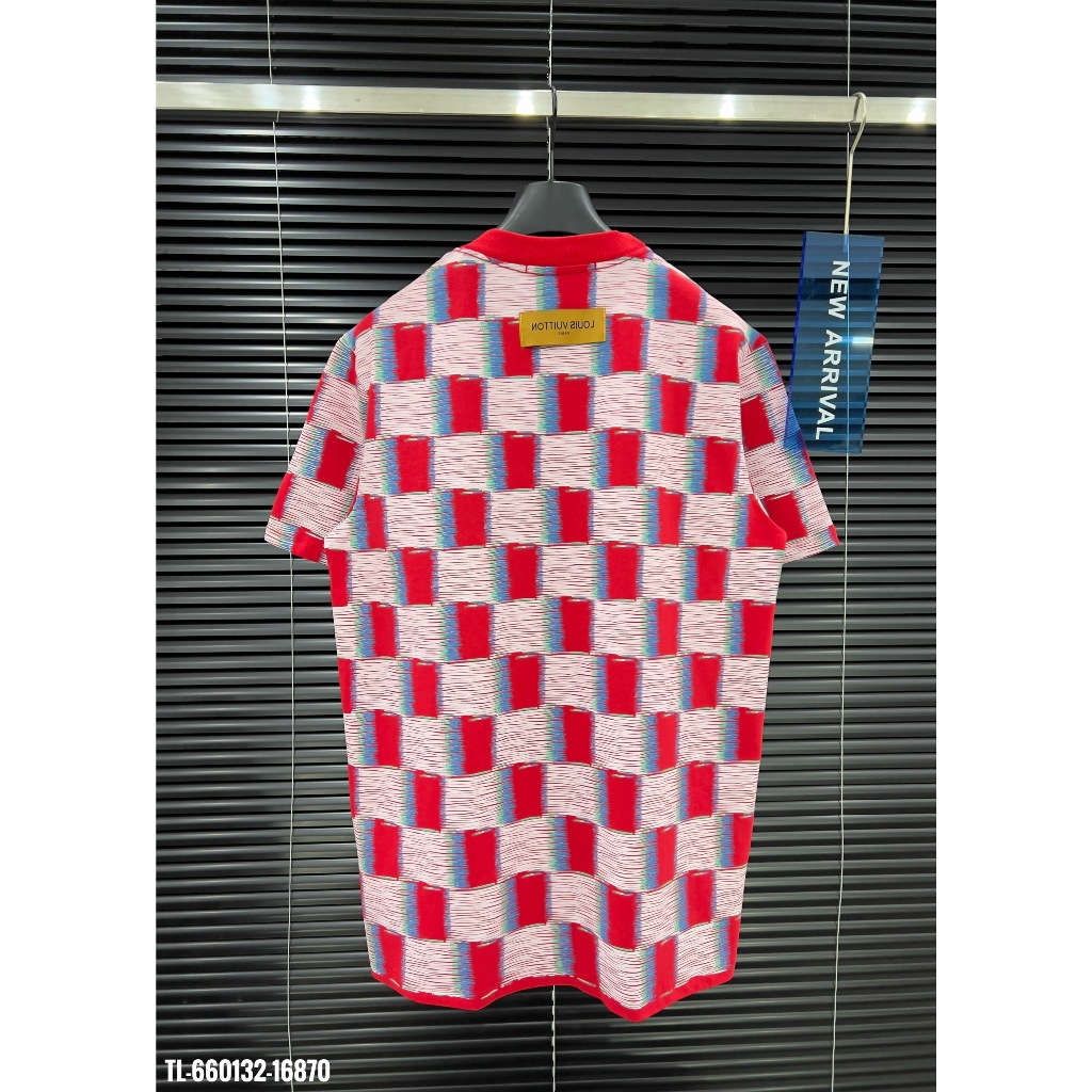 🔥Hot🔥Áo thun LV họa tiết caro 3D thiết kế hot trend Nam Nữ New 2024