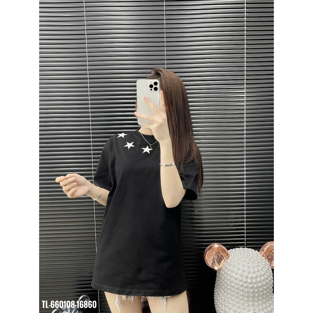 🔥Hot🔥Áo thun Givenchy thêu sao thiết kế hot trend Nam nữ New 2024