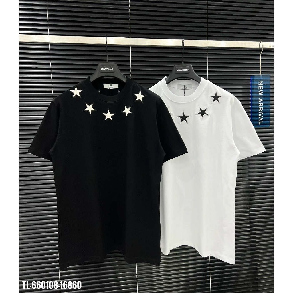 🔥Hot🔥Áo thun Givenchy thêu sao thiết kế hot trend Nam nữ New 2024