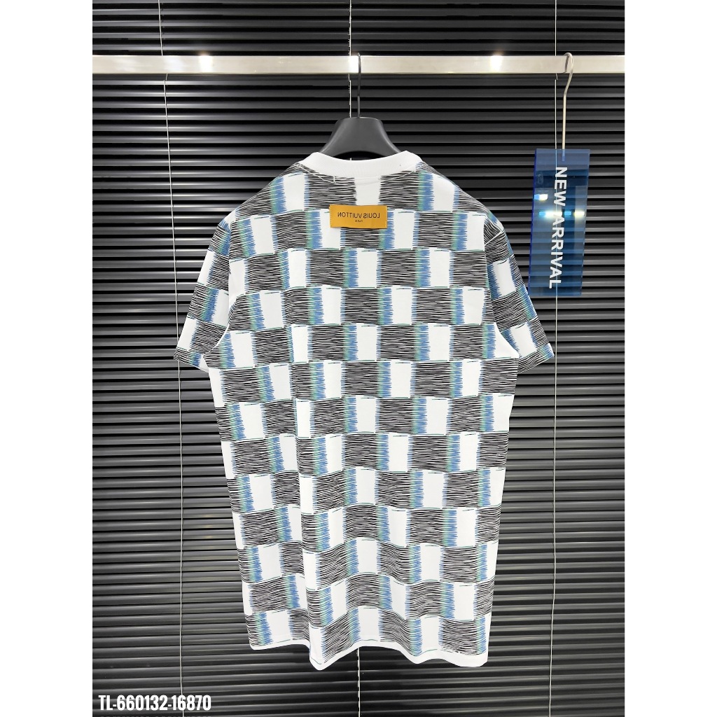 🔥Hot🔥Áo thun LV họa tiết caro 3D thiết kế hot trend Nam Nữ New 2024