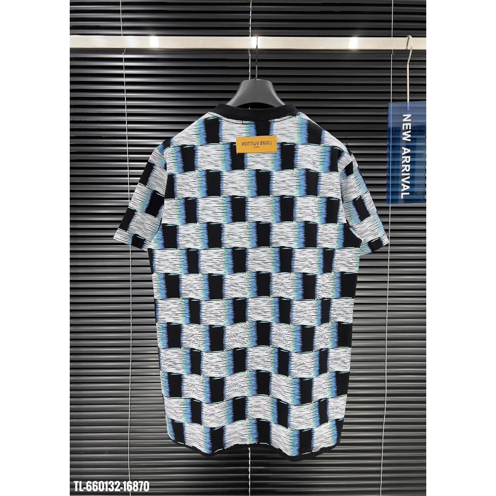 🔥Hot🔥Áo thun LV họa tiết caro 3D thiết kế hot trend Nam Nữ New 2024