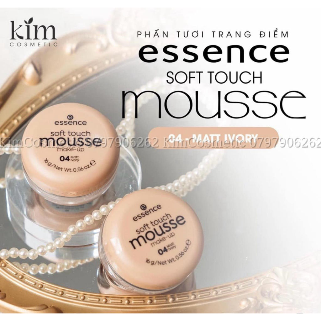 Phấn Tươi Essence Soft Touch Mousse 04 Matt Ivory, 16 g