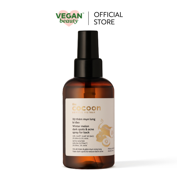 Xịt thâm mụn lưng bí đao Cocoon 140ml
