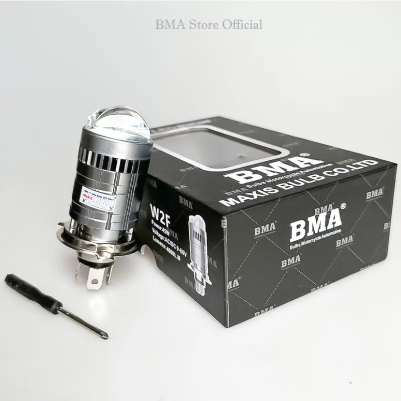 Đèn LED Pha Bi Cầu BMA W2F, 45W/H4/12.24V/DC