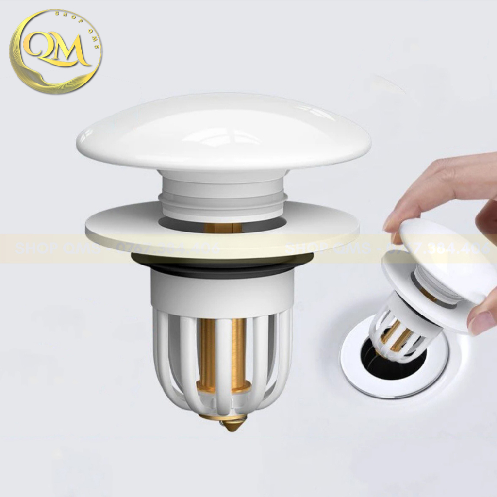 Nút nhấn xả thoát nước lavabo, Nút chặn lỗ thoát nước bồn rửa mặt nhà tắm cao cấp