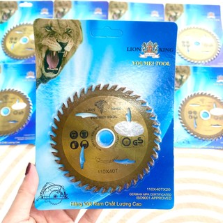 Lưỡi cắt đa năng, lưỡi cắt gỗ 2 chiều 40 răng mạ gold hiệu lion king