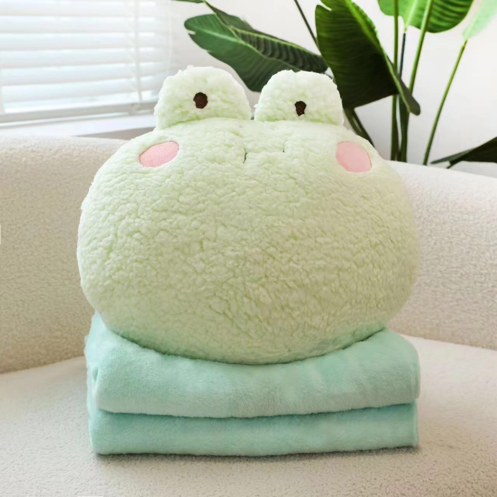 Bộ gối kèm chăn đầu thú lông cừu Fhome