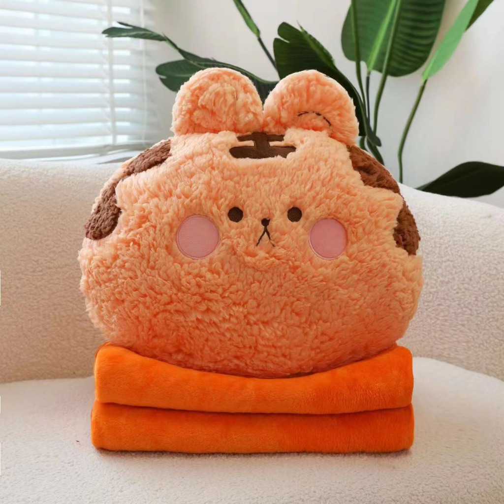 Bộ gối kèm chăn đầu thú lông cừu Fhome