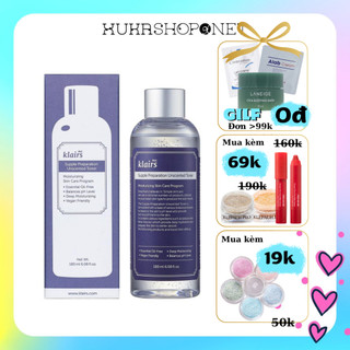 [Chính hãng] Toner nước hoa hồng Dear Klairs Supple Preparation Unscented Toner 180ml
