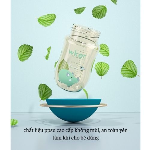 Bình sữa, bình tập uống nước 3in1 chất liệu ppsu cao cấp an toàn cho bé