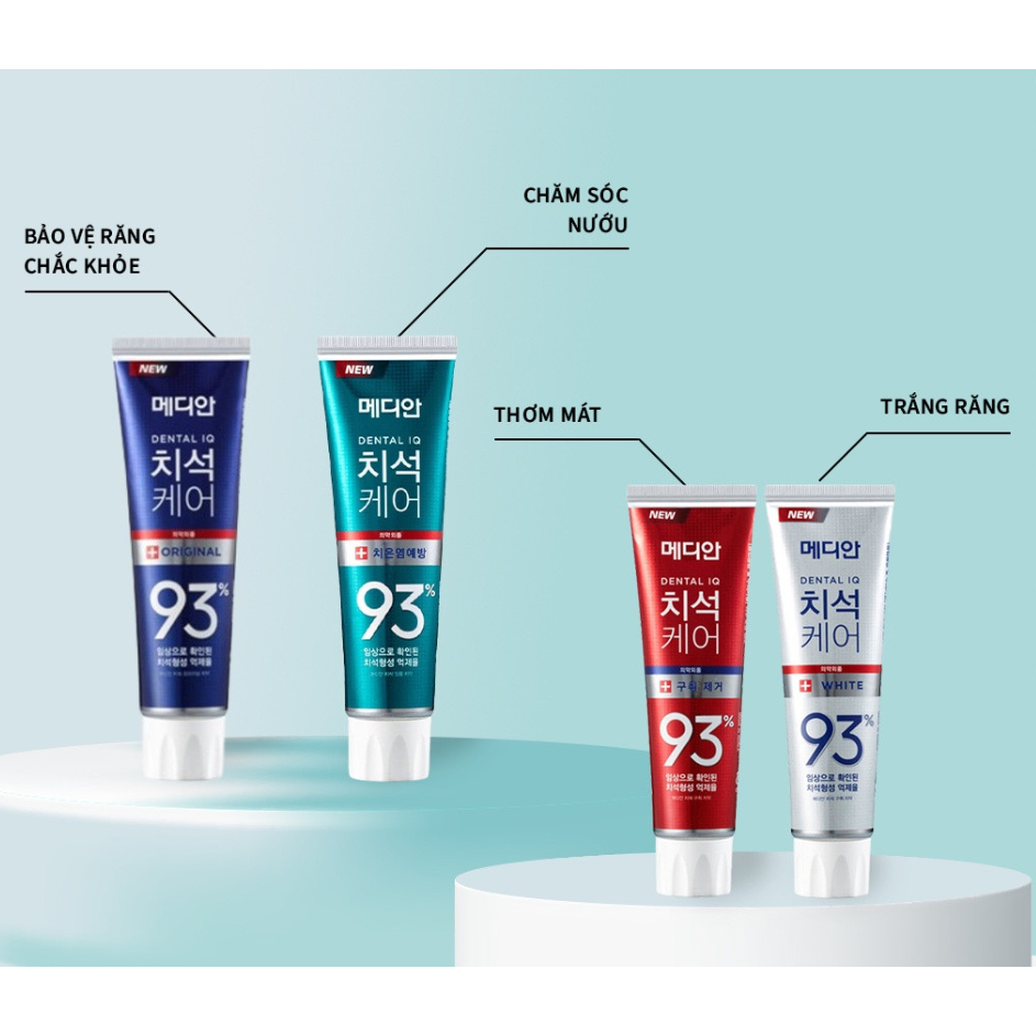 Kem đánh trắng răng trị hôi miệng Median Dental