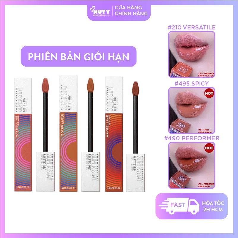 [Phiên Bản MUSIC COLLECTION] Son Kem Lì Maybelline Super Stay Matte Ink Lipstick (5ml)