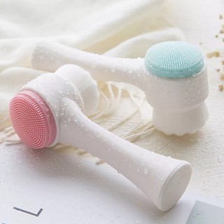 Cọ massage rửa mặt 2 đầu 3D gai silicon Cọ rửa mặt thông minh GALA