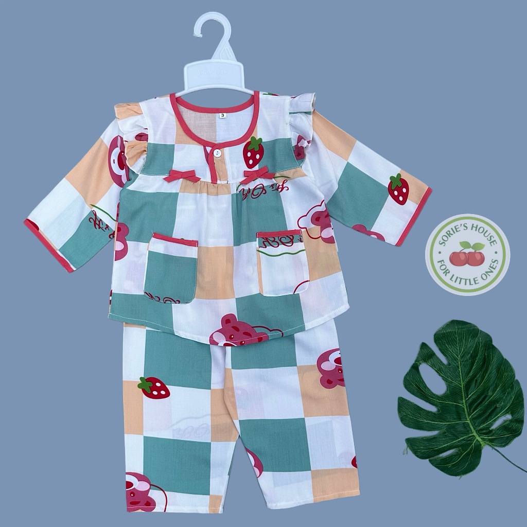 Bộ tole/bộ lanh DÀI mặc nhà bé gái