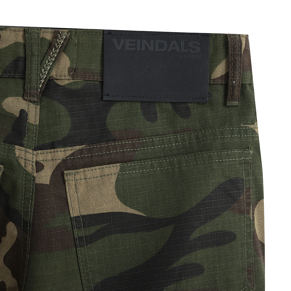 Quần camo khaki ống rộng