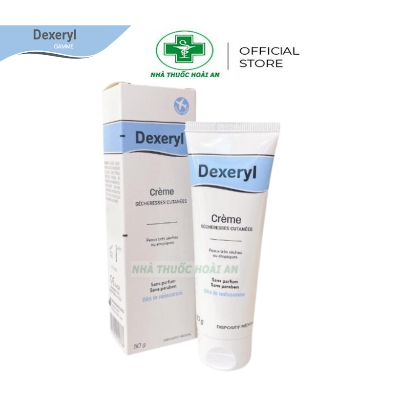 Kem nẻ dưỡng ẩm làm mềm da Dexeryl Creme chính hãng Pháp 50g hỗ trợ chàm sữa cho bé