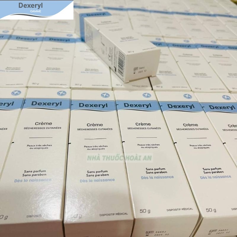 Kem nẻ dưỡng ẩm làm mềm da Dexeryl Creme chính hãng Pháp 50g hỗ trợ chàm sữa cho bé