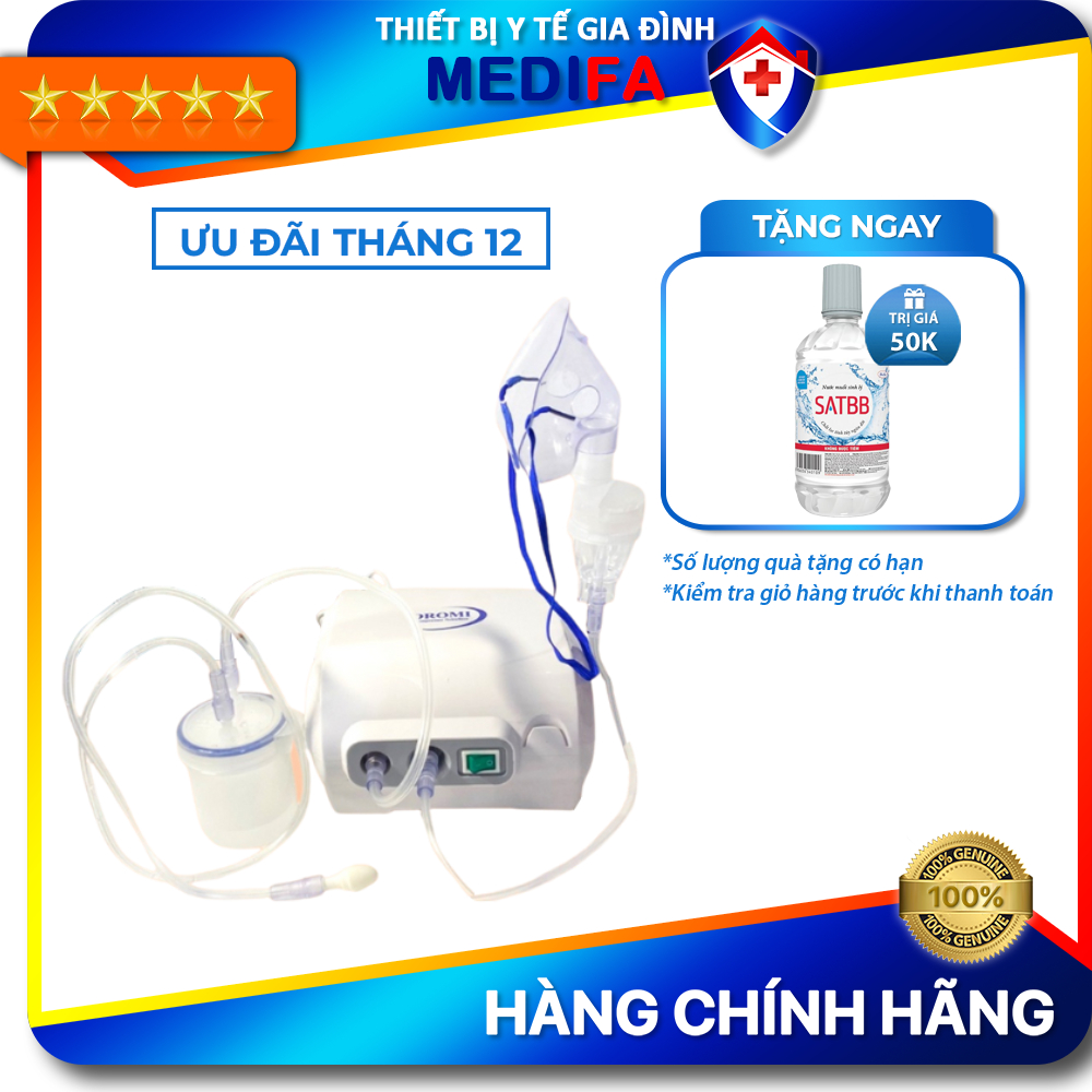 Máy Xông Hút Mũi Họng 2 Trong 1 Oromi C28M Công Suất Máy Lớn, Độ Bền Cao