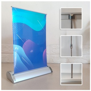 Standee cuốn để bàn | standee cuốn mini | standee cuốn để bàn a4 | standee 3h