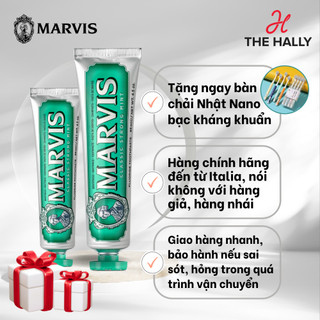 Kem đánh răng marvis classic strong mint 85ml - the hally shop