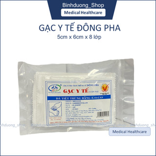 Gạc y tế tiệt trùng Đông Pha 5x6