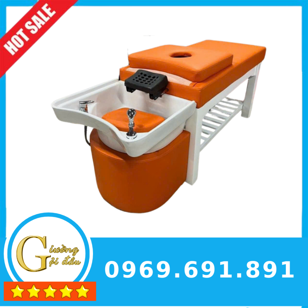 Giường gội đầu dưỡng sinh, giường gội đầu 2in1, giường gội đầu kết hợp massage trị liệu spa, hàng sẵn xưởng