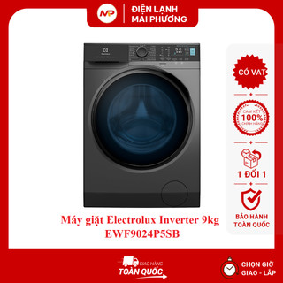 Máy giặt Electrolux Inverter 9kg EWF9024P5SB - Hàng chính hãng (Bảo hành 24 tháng)