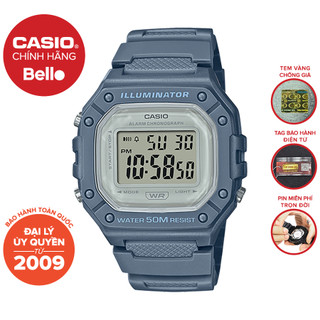 Đồng hồ dây nhựa Casio Nam W-218HC chính hãng bảo hành 1 năm Pin trọn đời
