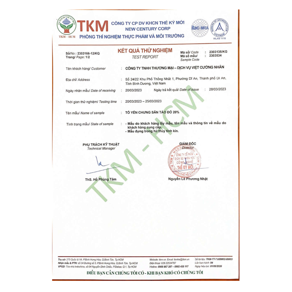 MYMO NEST Yến sào chưng Táo đỏ