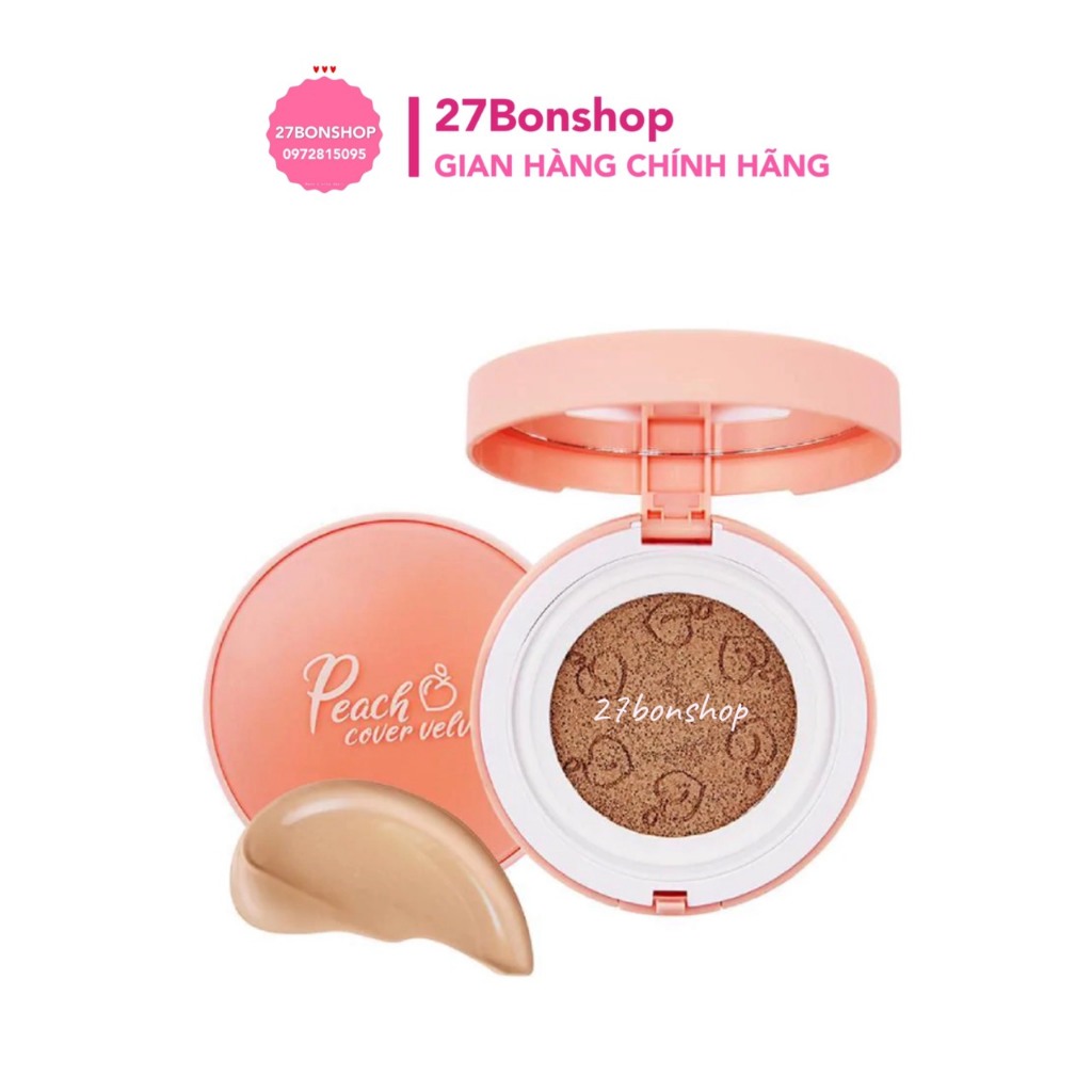 PHẤN NƯỚC BLACK ROUGE PEACH COVER VELVET CUSHION