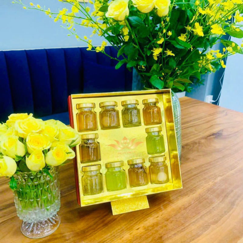 HỘP QUÀ ĐỰNG 100gr Yến/10 hủ Yến sang trọng