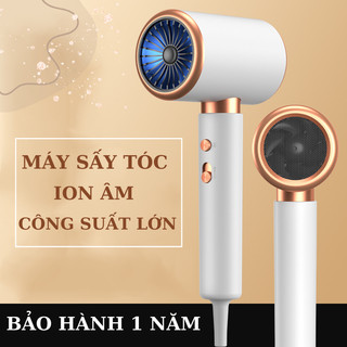 Máy sấy tóc thông minh 2 chiều nóng và lạnh, máy sấy tóc ion âm giảm thiểu tóc khô xơ, gãy rụng