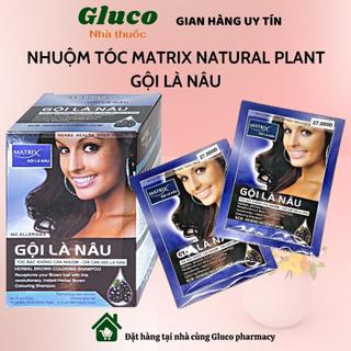 Dầu gội nhuộm tóc gội là nâu matrix natural plant