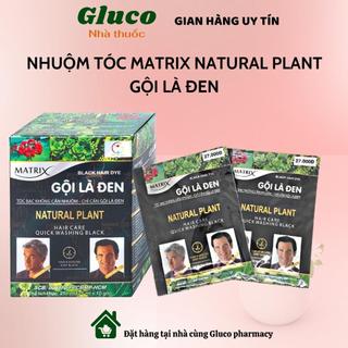 Dầu gội nhuộm tóc matrix natural plant gội là đen