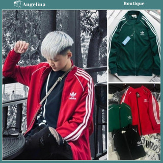 Áo khoác thể thao Nam Nữ logo phối viền tay, áo khoác chất Poly co giãn - Áo khoác thể thao unisex thêu chữ ADD 3 sọc