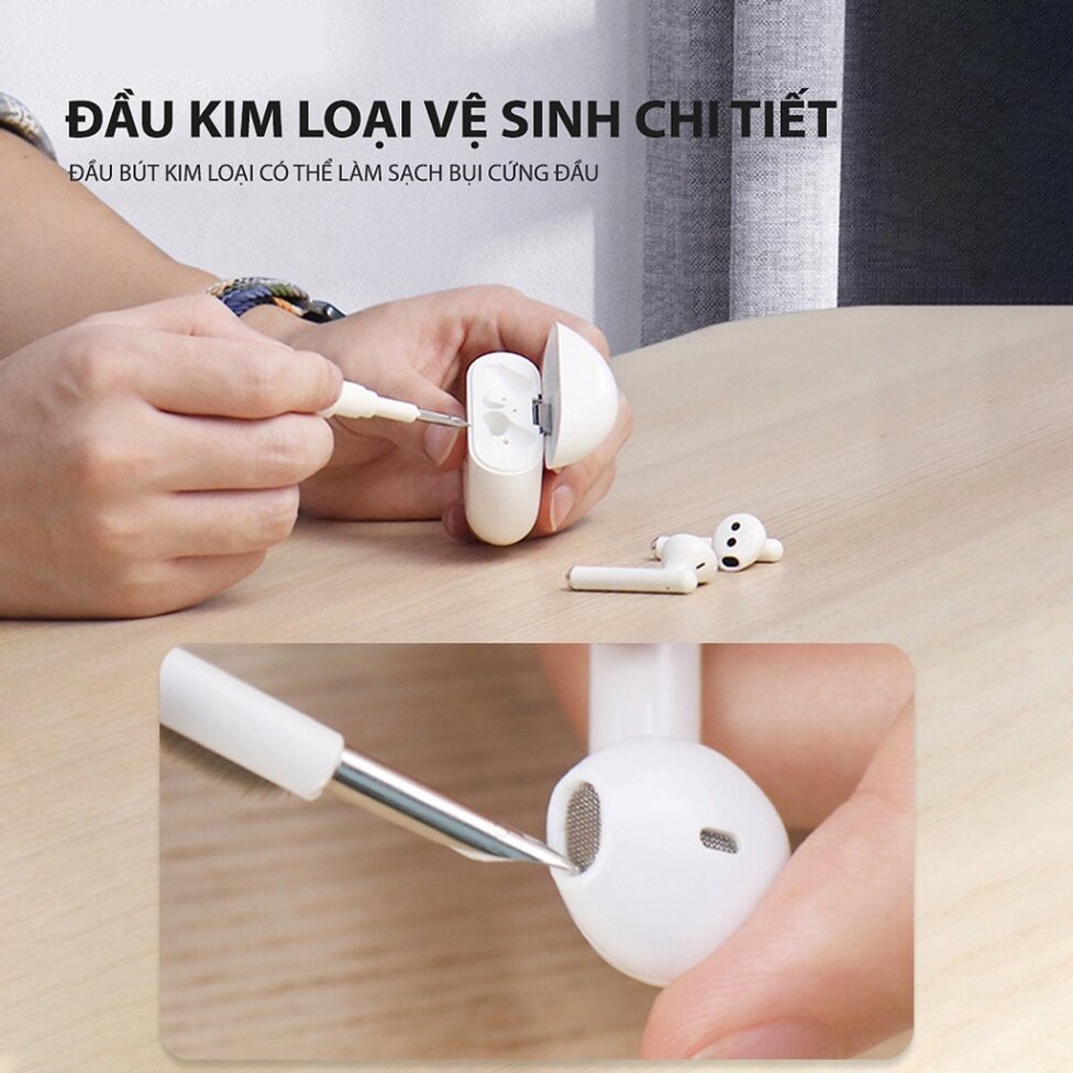 Bàn Chải Cọ Rửa , Bút Làm Sạch Tai Nghe DEGOUNE Dành Cho  Airpods , Điện Thoại, Bàn Phím Siêu Tiện Lợi - Mới