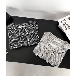 CASON - Khoác tweed cropped